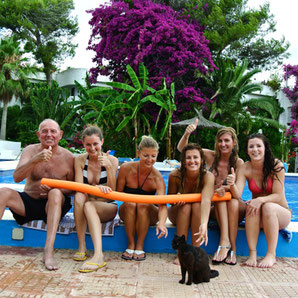 Aqua-Fitness mit Grit Amende auf Ibiza