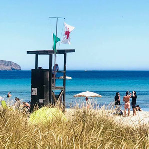 Rettungsschwimmer in Cala Nova Ibiza