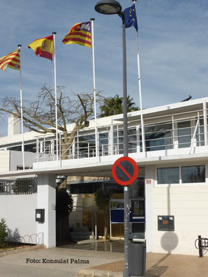 Gebäude des Konsular-Sprechtages auf Ibiza