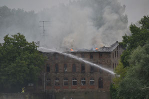 Großbrand in Bernburg - Klick!