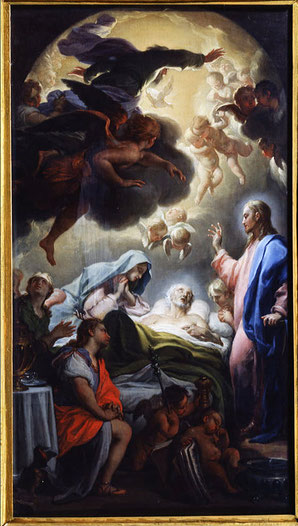 Trevisani - La mort de Saint Joseph - Rome - Eglise St Ignace