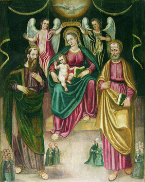 Belgodère - Eglise St Thomas - Vierge à l'enfant et saints - Aicardo/Castellini 1595