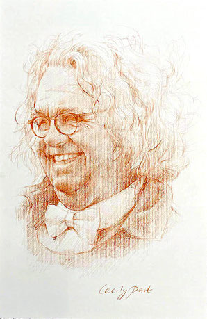 Portrait in Rötel, Portraitzeichnung, Rötelzeichnung 