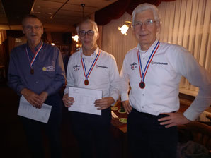 vlnr Ton Veeken, Wil Jansen, Maarten van der Ven