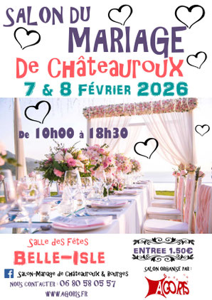 Salon du Mariage de Châteauroux 07 et 08 Février 2026