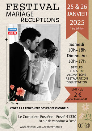 Festival Mariage Réceptions à Fossé - 25 et 26 Janvier 2025