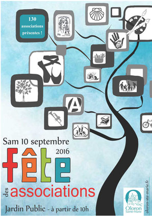 affiche fete des associations oloron 2016 - blog marie fananas écrivain