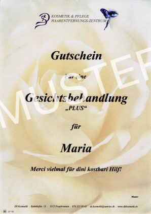 DS Kosmetik Fraubrunnen - Gutscheine