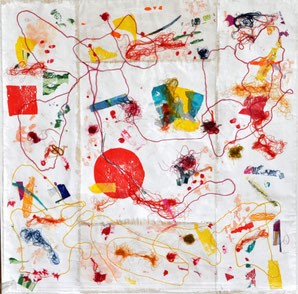 Konnex - 100x100 Mixed Media/Leinwand