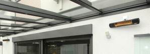 Heizstrahler für Terrassen und Terrassendächer