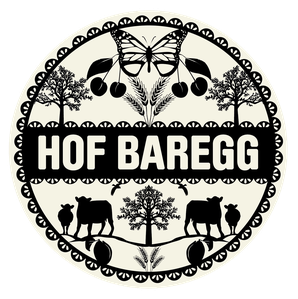 Hof Baregg - Logo im Scherenschnitt-Stil