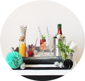 Bild: Ideen und Tipps für Sekt mal anders, als Sektbar und Pimp-your-Prosecco Getränkestation, gefunden auf Partystories.de