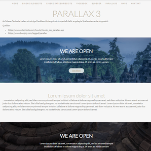 Parallax-Scrolling for Jimdo