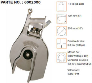 Corta patas neumatica Kentmaster, Modelo AL, Código 6002000