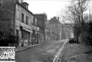 Café de l'abreuvoir à Montmartre dans les années 50