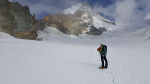 Hochtour Dent d'Hérens, Glacier des Grandes Murailles