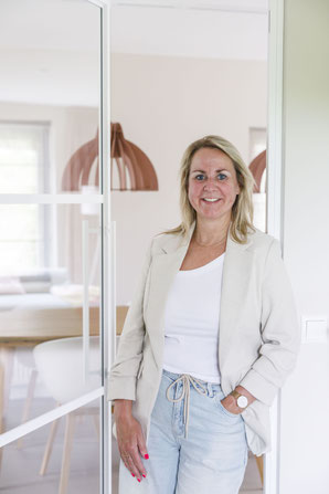 Patricia onderweg voor een advies aan huis