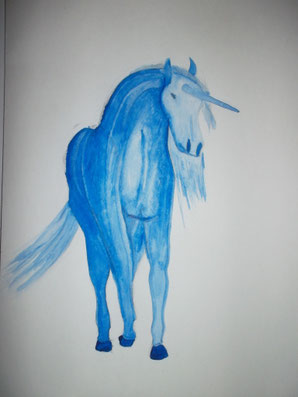 Blue Unicorn by Bareface 