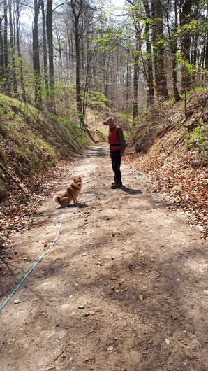 Mein chef und ich auf Wanderung