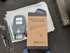 ソーラー式街路灯　寺松電気工事店