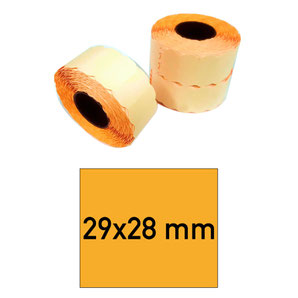 Etiketten 29x28 mm orange