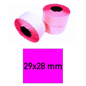 Etiketten 29x28 mm magenta