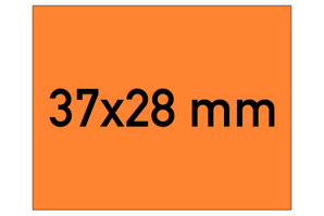 Etiketten 37x28 mm orange