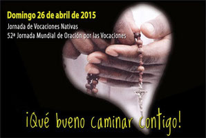 Cartel Jornada de Vocaciones Nativas y 52ª Jornada Mundial de Oración por las Vocaciones