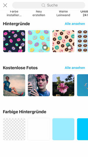 mit PicsArt Instagram Story Sticker erstellen