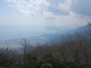中井新道合流点から琵琶湖を望む