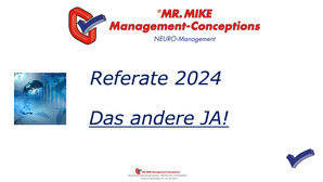 Neuromanagement,Referat,Vortrag, das andere Ja,