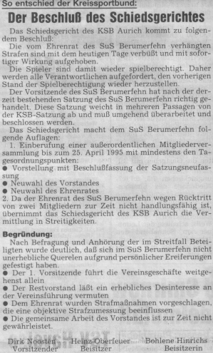 (Ostfr. Kurier vom 13. März 1995)