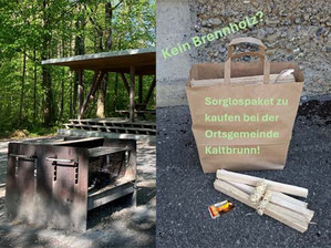 Brennholz für den Waldlehrpfad- Ortsgemeinde Kaltbrunn