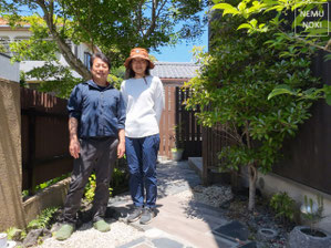 木目タイル、ガーデン、ウッドフェンス、リフォーム、目隠しフェンス、千葉県、勝浦市、施工例