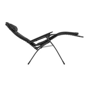 Chaise longue ECLIPSE Lafuma noire offrant un confort optimal pour les pauses, la récupération et le bien-être des collaborateurs en entreprise.