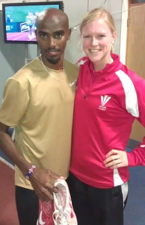 Met the legend himself - Mo Farah at one of many events with Welsh Athletics