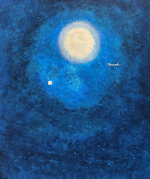 FROM UNDERWATER 2   380mm×455mm   F8  2026 acrylic on canvas, wood