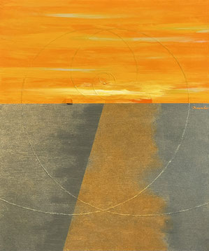 CALM SEA 4   380mm×455mm   F8  2026 acrylic on canvas, wood