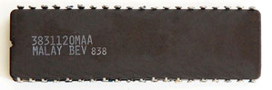 Intel D80287-8 Back View