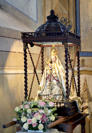 Corbara - Notre Dame du Lazio  - Vierge de procession - Cliché PIERRE BONA