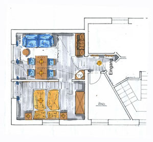 Grundriss Wohnung 2
