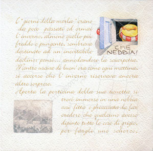 pag 1 di Polletto Carletto - acquerelli su carta - pubblicato nel catalogo ufficiale© nel 2004 - (diversa pubblicazione a breve)