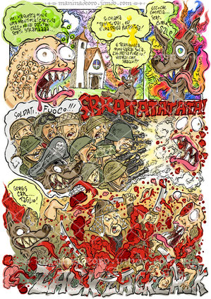una delle 35 tavole di mia colorazione al computer del fumetto "WOLF KILLER" © (pubblicata a breve)