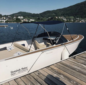 Frauscher 650 Alassio zu mieten. Bootsvermietung Gmunden am Traunsee.