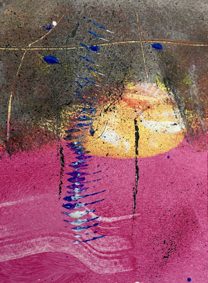 Trascendente, 2018, tecnica mista, 10 x 13 cm