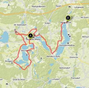 Übersichtskarte Storkow- Bad Saarow