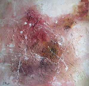Acryl auf Leinwand - haptisch (70 x 70 x 4,5 cm)