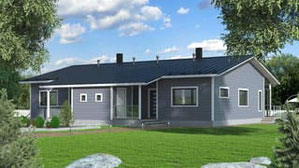 Blockhaus - Holzhaus in Blockbauweise - Barrierefrei bauen - Blockbohlenhaus als Bungalow bis max. 5 Personen - Hausbau - Selbstbauhaus - Ausbauhaus - Mitbauhaus - Rohbau - Bausatz - Selbstbauhaus - Hochwertiges Einfamilienhaus - Niedersachsen
