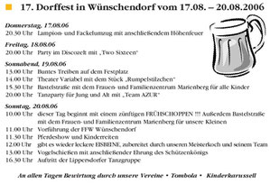 Bild: Wünschendorf Erzgebirge Chronik 2006