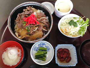 木曽牛の牛丼定食